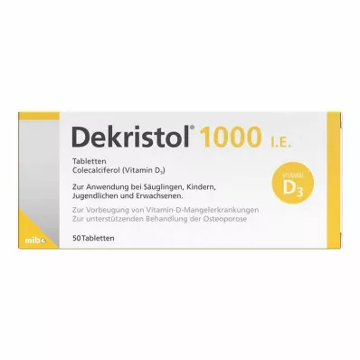 DEKRISTOL 1,000 I.U. tablets, 50 pcs