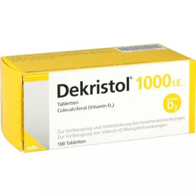 DEKRISTOL 1,000 I.U. tablets, 100 pcs