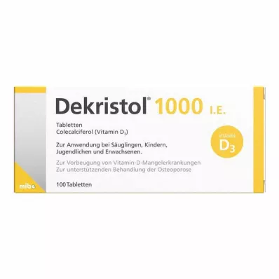DEKRISTOL 1,000 I.U. tablets, 100 pcs