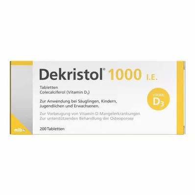 DEKRISTOL 1,000 I.U. tablets, 200 pcs