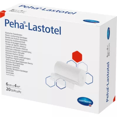 PEHA-LASTOTEL Fixation bandage 6 cmx4 m, 20 pcs