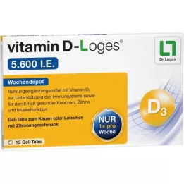 VITAMIN D-LOGES 5,600 I.U. weekly depot chewable tablet, 15 pcs