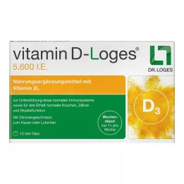 VITAMIN D-LOGES 5,600 I.U. weekly depot chewable tablet, 15 pcs
