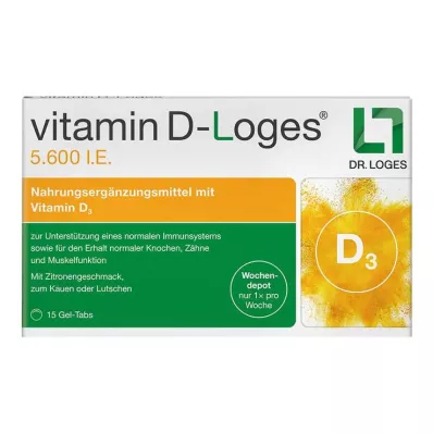 Vitamin D-Loges 5,600 IU chewable tablets, 15 pcs