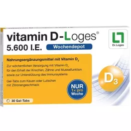 VITAMIN D-LOGES 5,600 I.U. weekly depot chewable tablet, 30 pcs