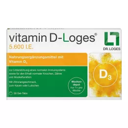 VITAMIN D-LOGES 5,600 I.U. weekly depot chewable tablet, 30 pcs