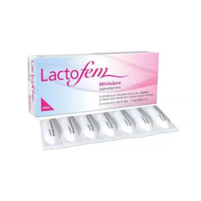 LACTOFEM Lactic acid vaginal suppositories, 7 pcs LACTOFEM Lactic acid vaginal suppositories, 7 pcs
