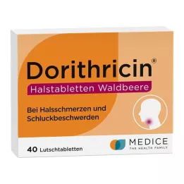 DORITHRICIN Throat lozenges wild berry, 40 pcs