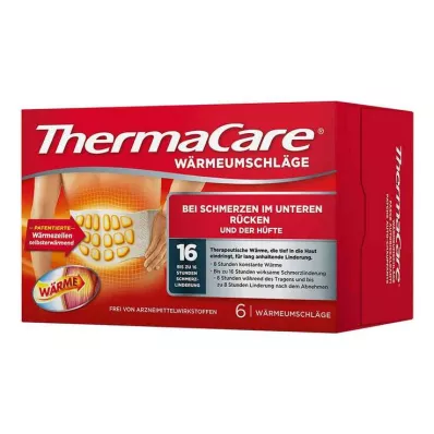 Thermacare back wraps S-XL for pain relief, 6 pcs
