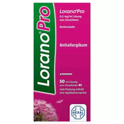 LORANOPRO 0.5 mg/ml Oral solution, 50 ml LORANOPRO 0.5 mg/ml Oral solution, 50 ml