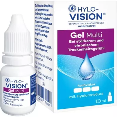 HYLO-VISION Gel multi eye drops, 10 ml