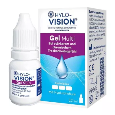HYLO-VISION Gel Multi eye drops, 10 ml