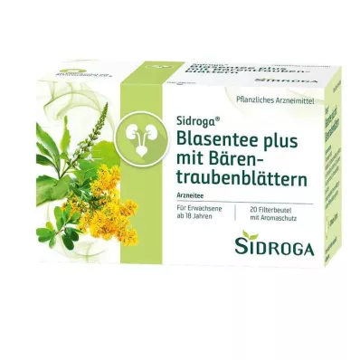 SIDROGA Bladder tea plus with bearberry leaves, 20X2.0 g