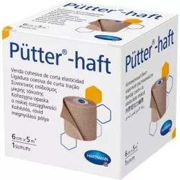 PÜTTER-adhesive bandage 6 cm x 5 m, 1 pc