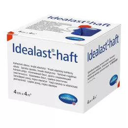 IDEALAST-adhesive colour bandage 4 cmx4 m blue, 1 pc
