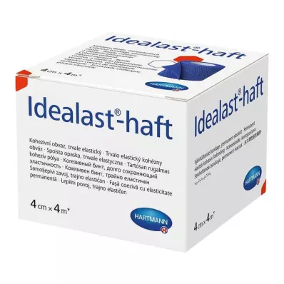IDEALAST-adhesive colour bandage 4 cmx4 m blue, 1 pc