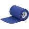 IDEALAST-adhesive colour bandage 8 cm x 4 m blue, 1 pc