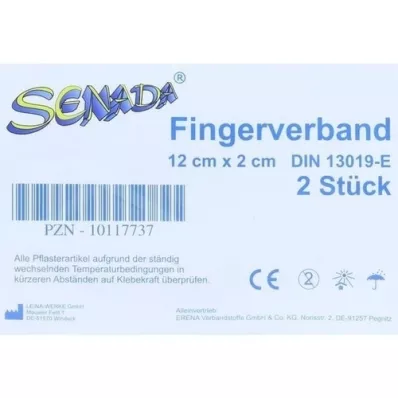 SENADA Finger bandage 2x12 cm, 2 pcs