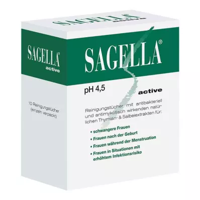 SAGELLA active cleaning wipes, 10 pcs SAGELLA active cleaning wipes, 10 pcs