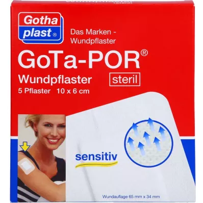 GOTA-POR Wound plaster sterile 60x100 mm, 5 pcs