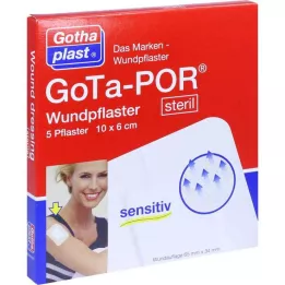 GOTA-POR Wound plaster sterile 60x100 mm, 5 pcs