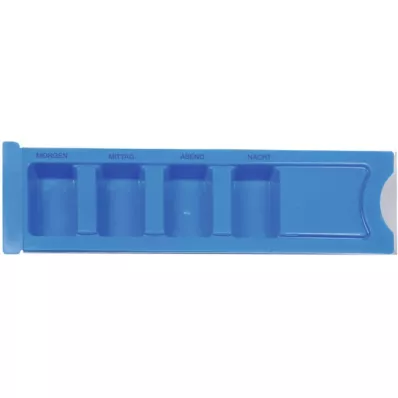 MEDIKAMENTENDISPENSER 1 day blue, 1 pc