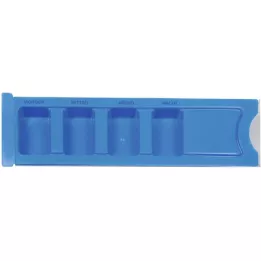 MEDIKAMENTENDISPENSER 1 day blue, 1 pc