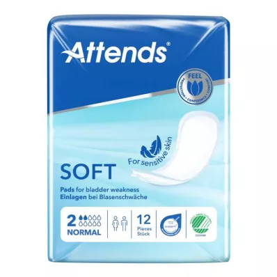 Attends Soft 2 normal insoles anatomical, 12 pieces