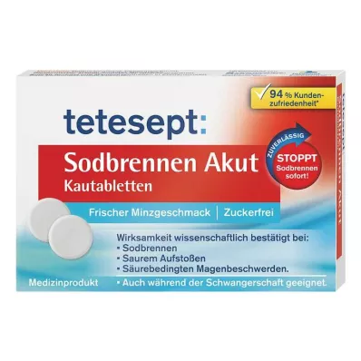 TETESEPT Heartburn Acute Chewable Tablets, 20 pcs TETESEPT Heartburn Acute Chewable Tablets, 20 pcs