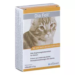 DIA FELI Powder for cats, 6X3 g