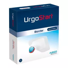 URGOSTART Border 8x8 cm foam wound dressing, 10 pcs