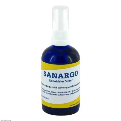 Sanargo colloidal silver spray bottle, 100 ml Sanargo colloidal silver spray bottle, 100 ml
