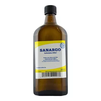 SANARGO Colloidal silver bottles, 500 ml