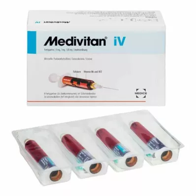 MEDIVITAN iV Injection solution in two-chamber syringe, 8 pcs