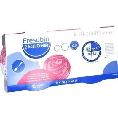 FRESUBIN 2 kcal Wild Strawberry Cream in a Cup, 4X125 g