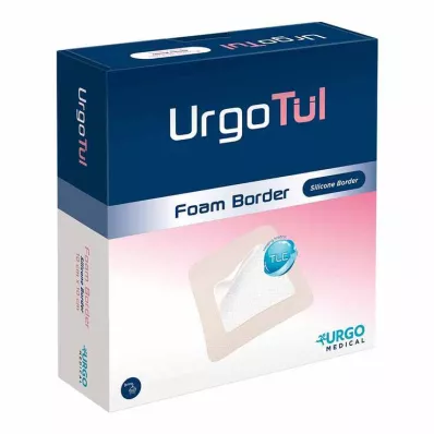 Urgotül Foam Border 8x8 cm bandage, 10 pcs Urgotül Foam Border 8x8 cm bandage, 10 pcs