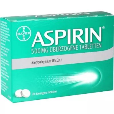 ASPIRIN 500 mg coated tablets, 20 pcs