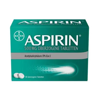 ASPIRIN 500 mg coated tablets, 40 pcs ASPIRIN 500 mg coated tablets, 40 pcs