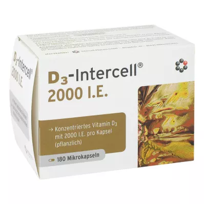 D3-Intercell 2000 IU capsules, 180 pieces