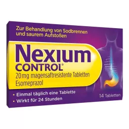 NEXIUM Control 20 mg enteric-coated tablets, 14 pcs
