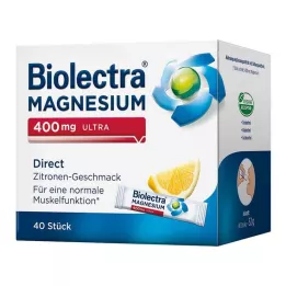 BIOLECTRA Magnesium 400 mg ultra Direct Lemon, 40 pcs