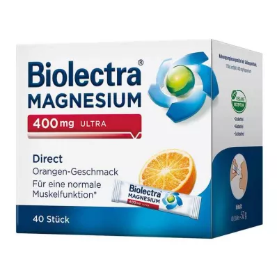 Biolectra Magnesium 400 mg ultra Direct Orange, 40 pcs Biolectra Magnesium 400 mg ultra Direct Orange, 40 pcs
