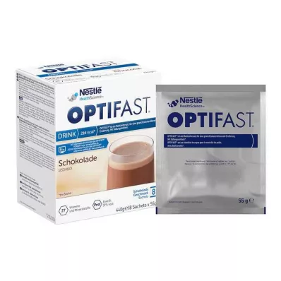 OPTIFAST home Drink Chocolate Powder, 8X55 g