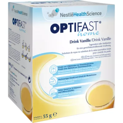 OPTIFAST home Drink Vanilla Powder, 8X55 g