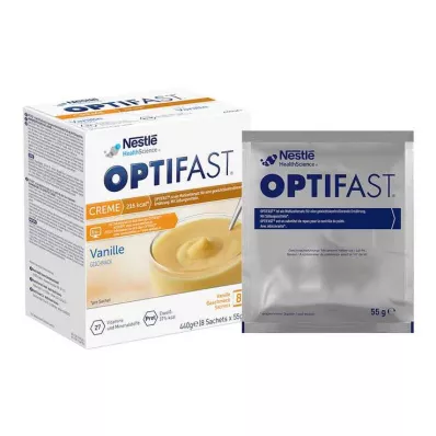 OPTIFAST home Cream Vanilla Powder, 8X55 g