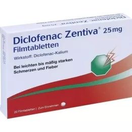 DICLOFENAC Zentiva 25 mg film-coated tablets, 20 pcs