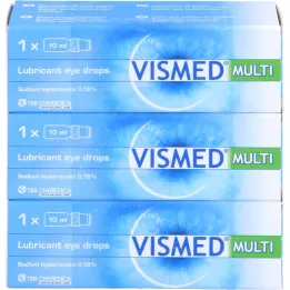 VISMED MULTI Eye drops, 3X10 ml