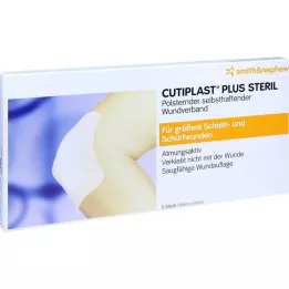 Cutiplast Plus sterile 10x19.8 cm bandage, 5 pcs