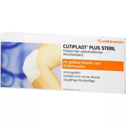 Cutiplast Plus sterile 10x24.8 cm bandage, 5 pcs