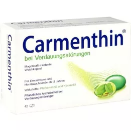 CARMENTHIN for indigestion msr.soft caps., 42 pcs